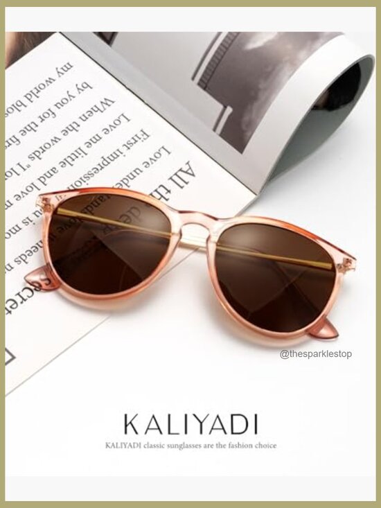 Polarized Round Sunglasses with UV400 Protection, Recycled Material main image 5